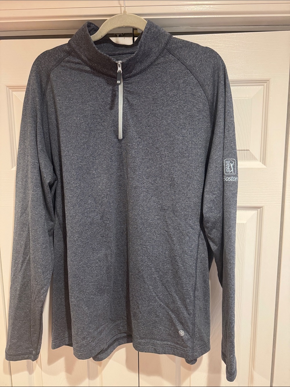 FootJoy Heather Gray ThermoSeries 2XL Quarter-Zip Pullover